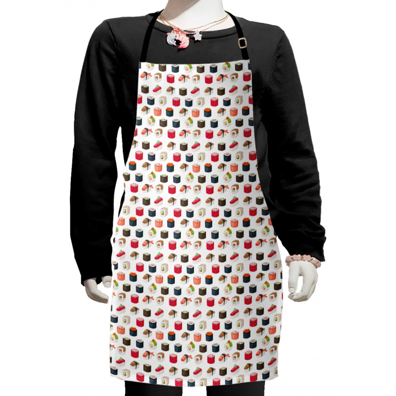 Various Yummy Graphic Rolls Kids Apron