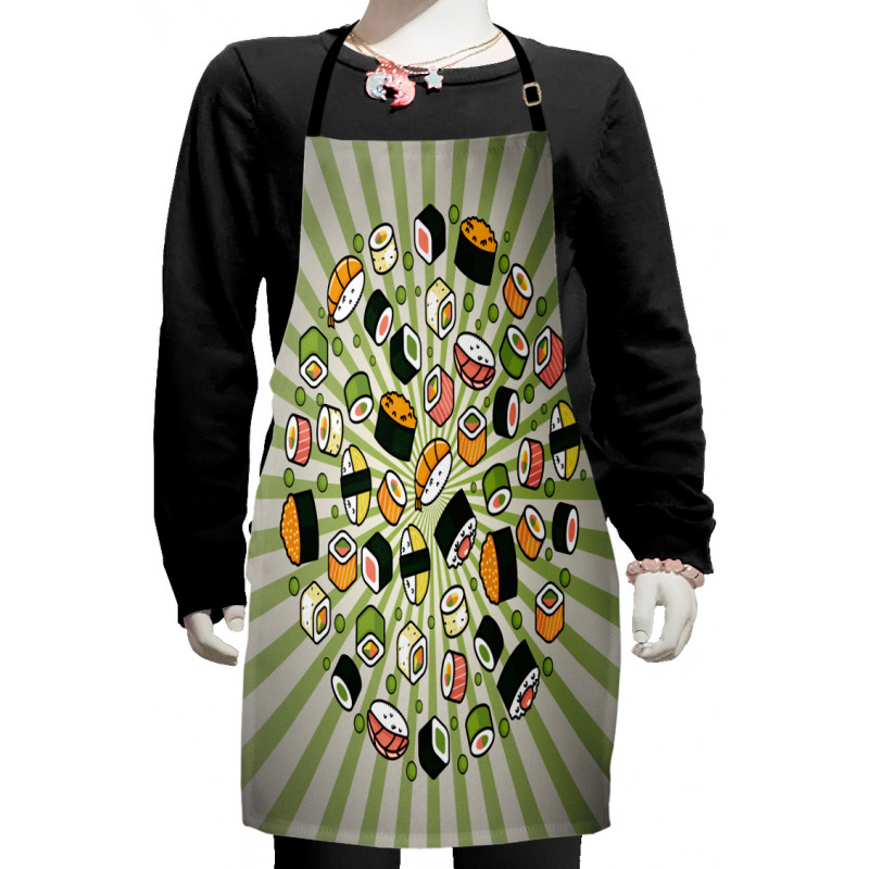 Manga Style Japanese Food Kids Apron