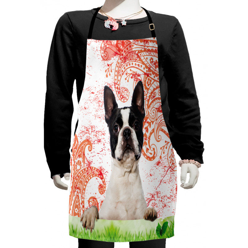 Pet Animal on Swirls Kids Apron