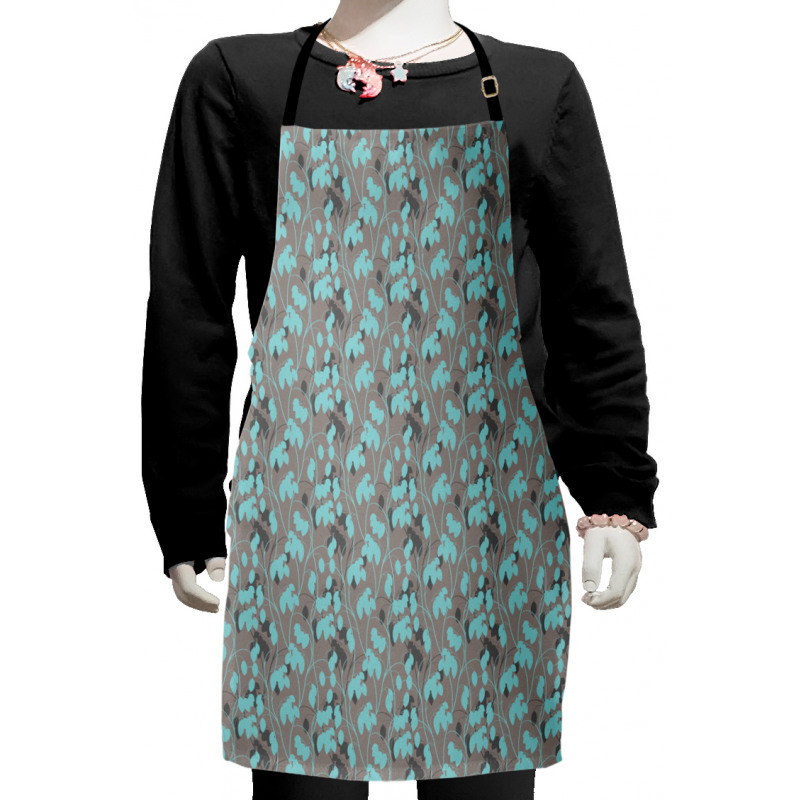 Silhouette Foliage Leaves Kids Apron