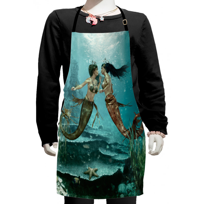 Sea Star and Seaweed Kids Apron