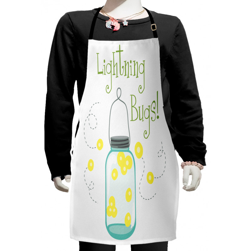 Hand Calligraphy Doodle Kids Apron