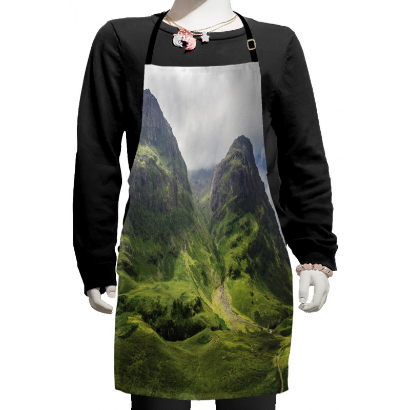 Glencoe Highlands Clouds Kids Apron