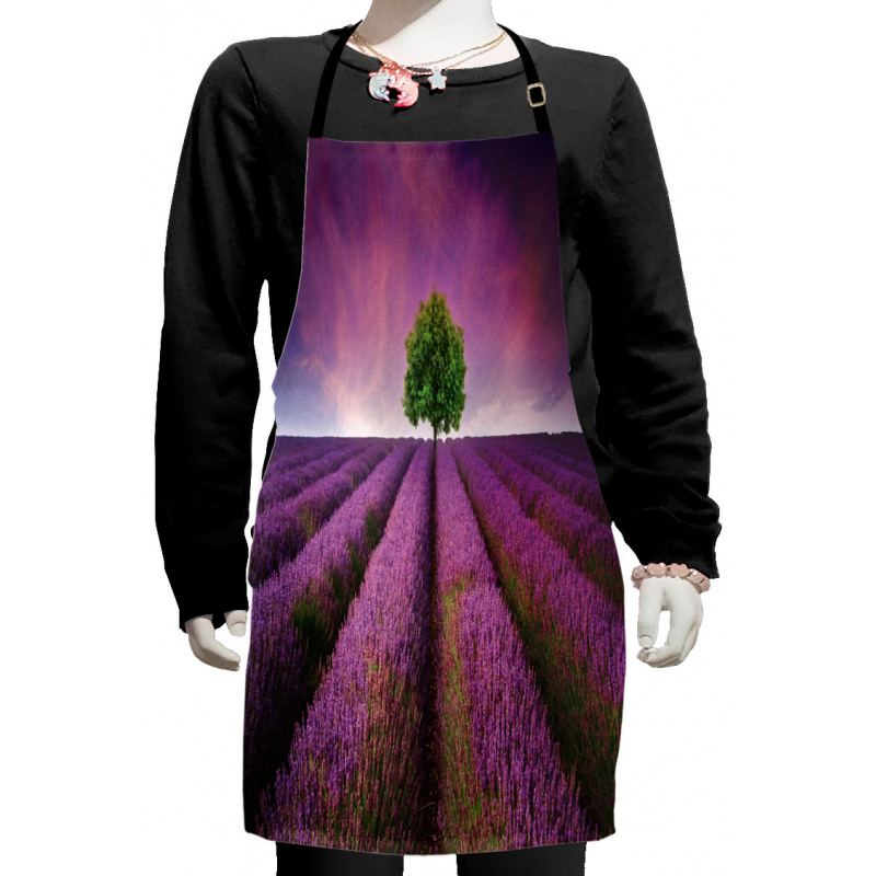 Lavender Fields and Tree Kids Apron