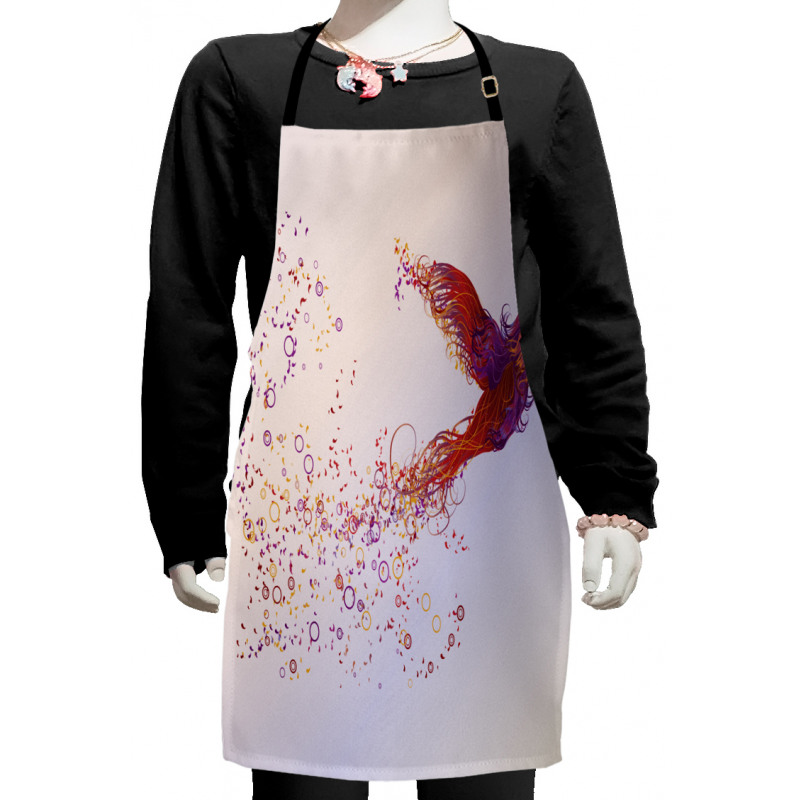 Abstract Hummingbird Kids Apron