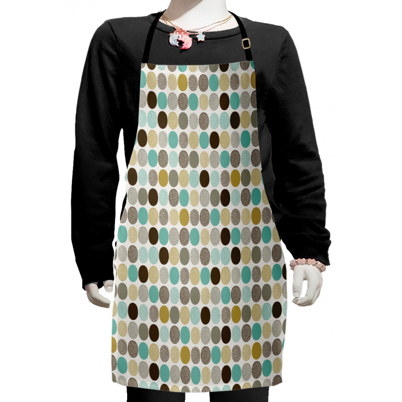 Abstract Dots Pattern Kids Apron