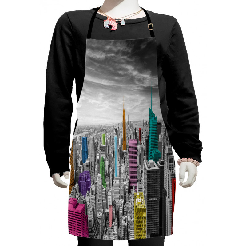 Cityscape Architecture Kids Apron