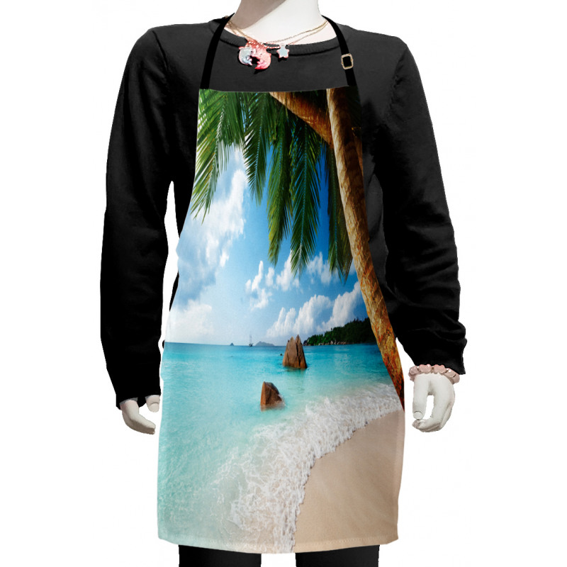 Exotic Palm Tree Ocean Kids Apron