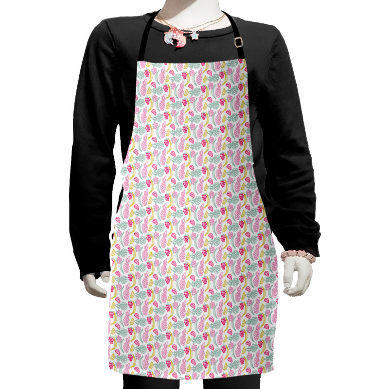 Pineapple Grape Banana Kids Apron