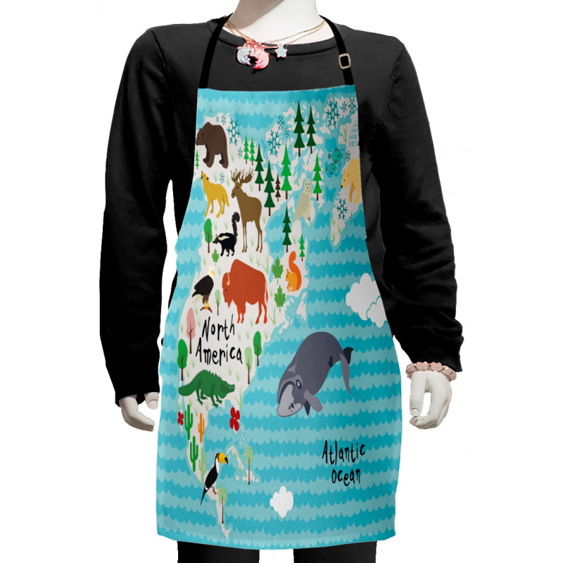 Indigenous Animals Kids Apron