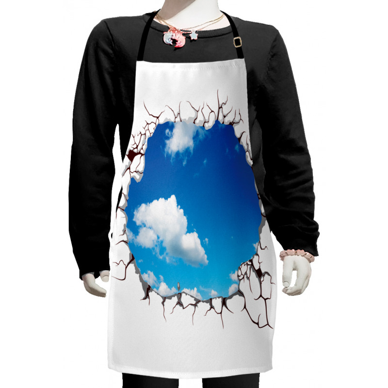 Clouds Scene from Crack Modern Kids Apron