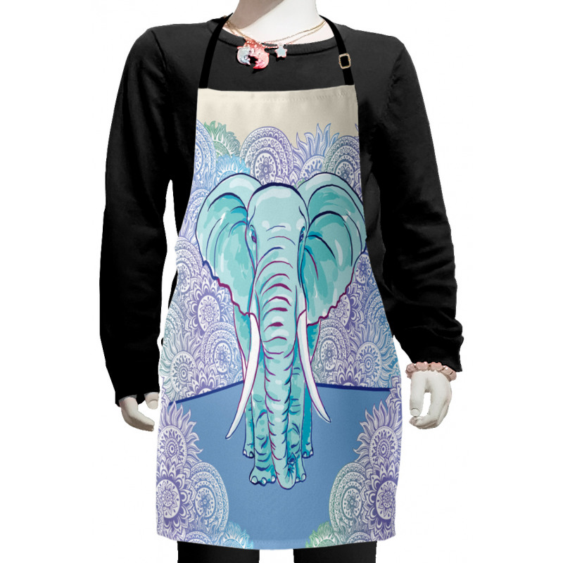 Oval Motifs Kids Apron