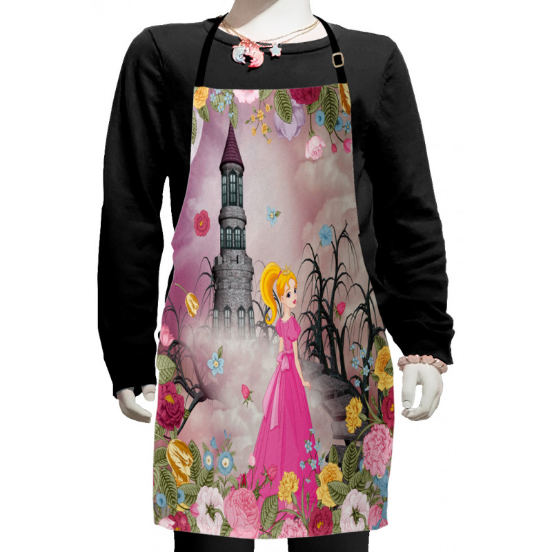 Fairytale Theme Cartoon Art Kids Apron