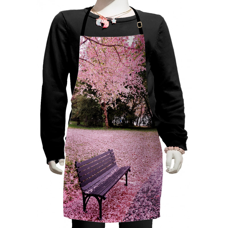 Bench Tree Kids Apron