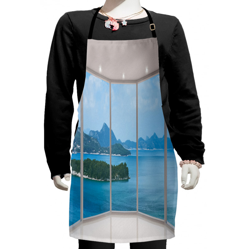 Seascape View from Window Kids Apron