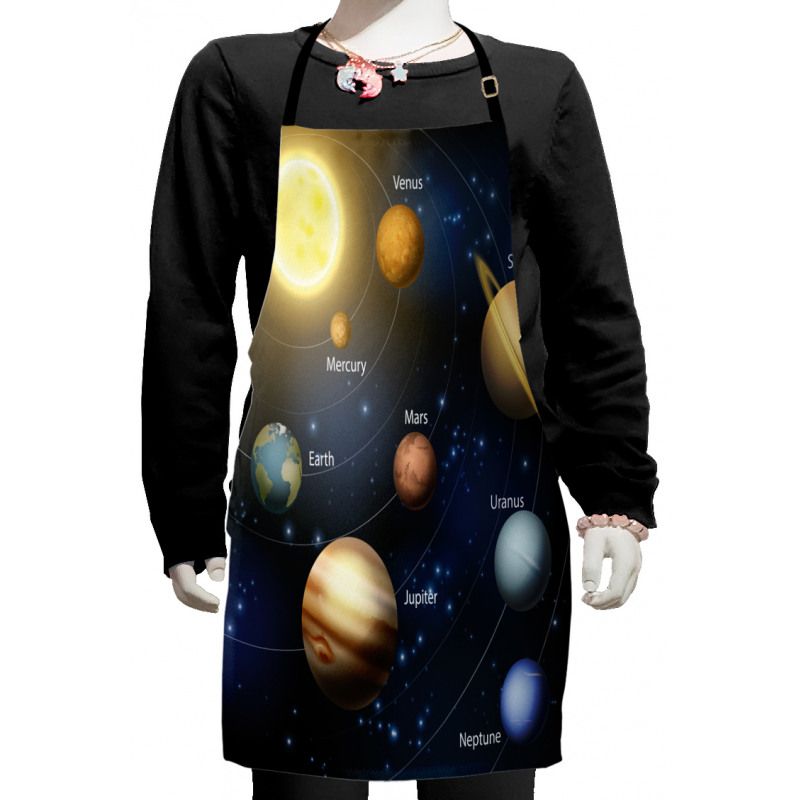 Solar System Planets Kids Apron