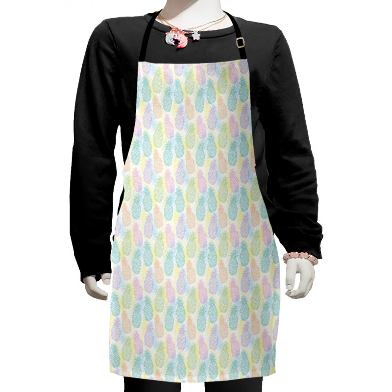 Colorful Exotic Pineapples Kids Apron