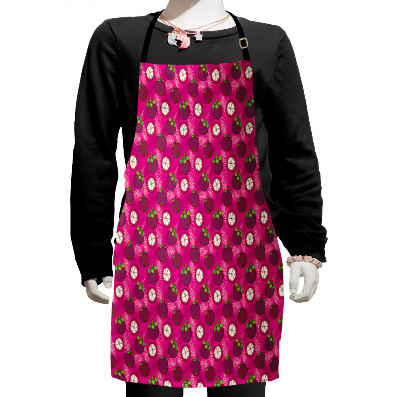 Garcinia Mangosteen Doodle Kids Apron