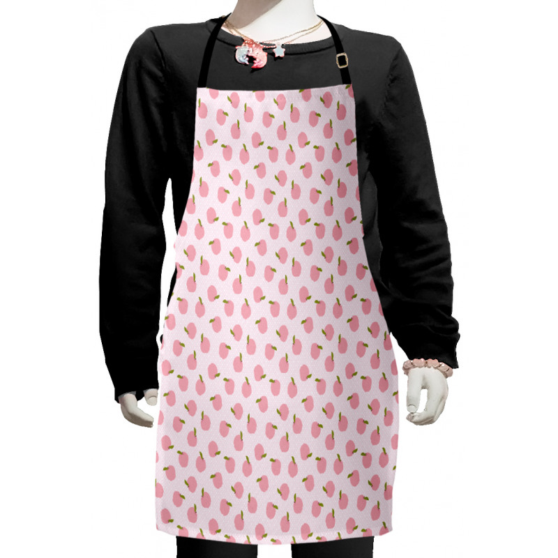 Abstract Apples on Polka Dots Kids Apron