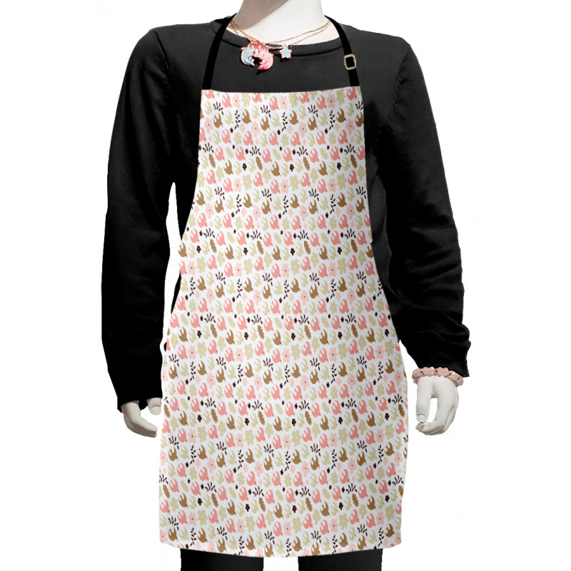 Pastel Spring Nature Birds Kids Apron