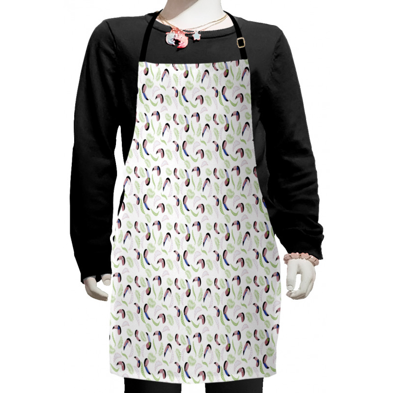 Toucans Leaves Hawaiian Kids Apron