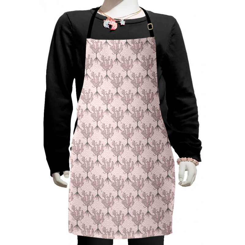 Line Drawing Trees Kids Apron