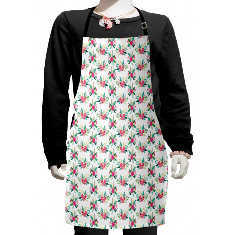 Vintage Rustic Flowers Kids Apron