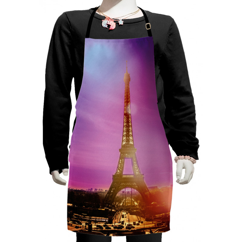 Colorful Sky Paris Kids Apron