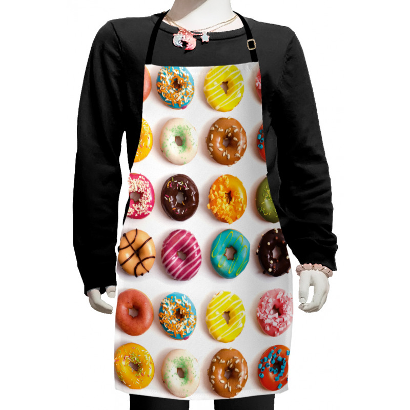 Tasty Colorful Donuts Kids Apron