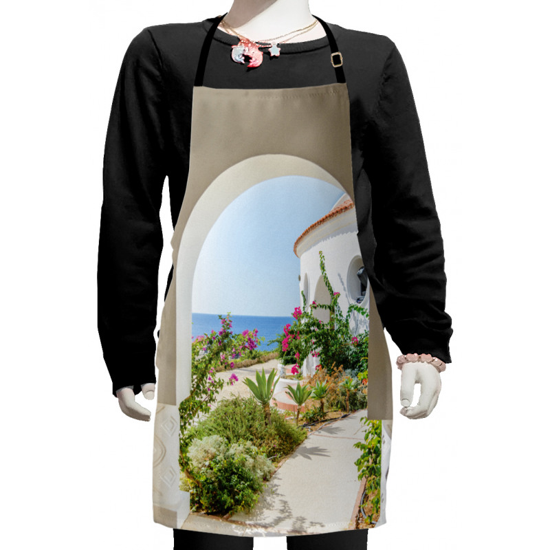 Plants Flowers Sea Panorama Kids Apron