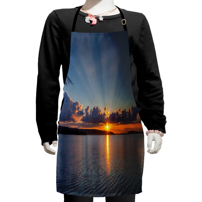 Sunset over Lake Horizon Kids Apron