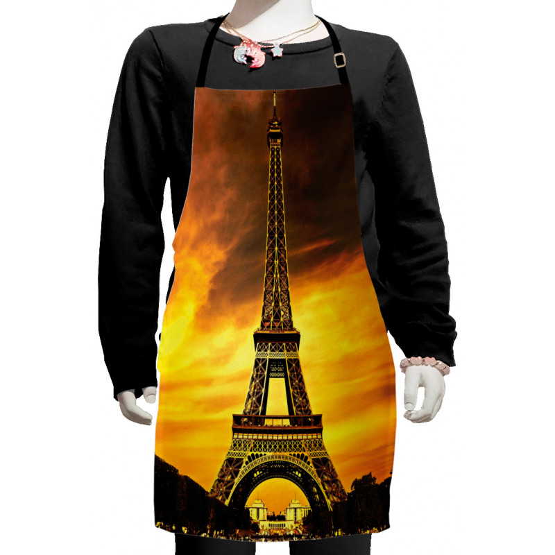 Paris Love Sunrise Kids Apron