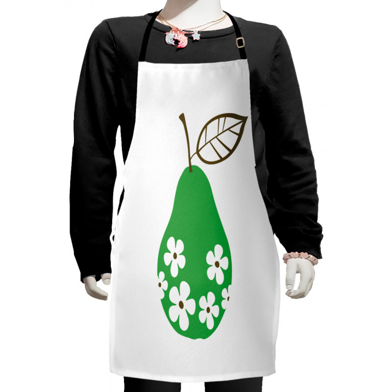 Fruit with Daisy Flower Blooms Kids Apron