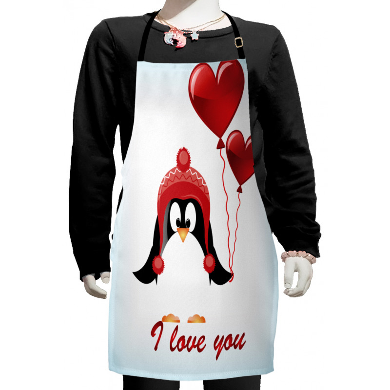 Balloons I Love You Kids Apron