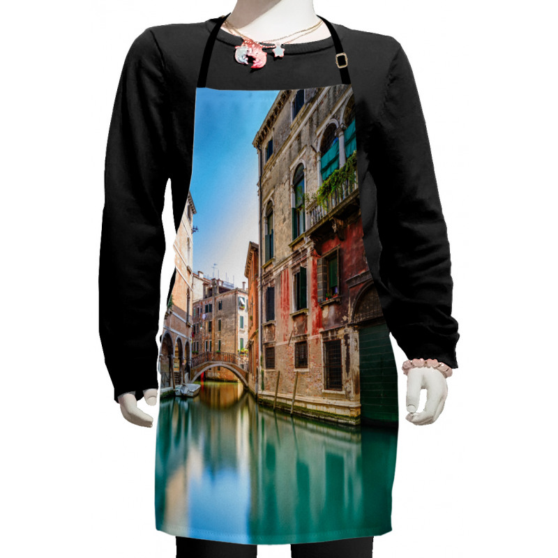 Italy City Water Canal Kids Apron