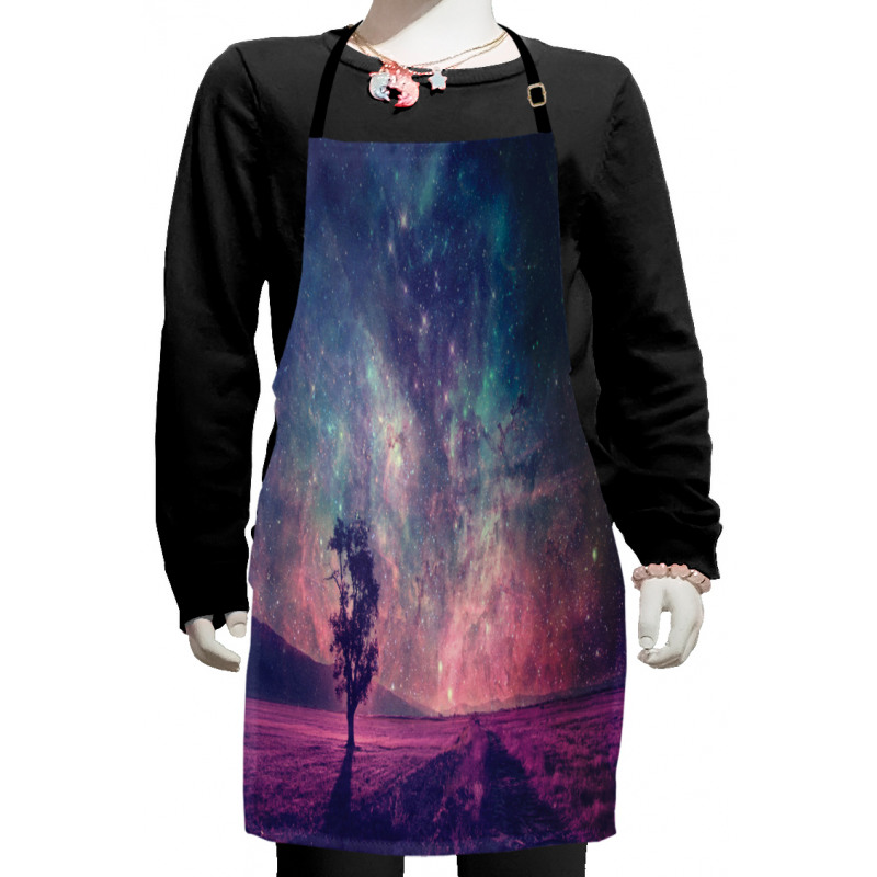 Lonely Tree View Kids Apron