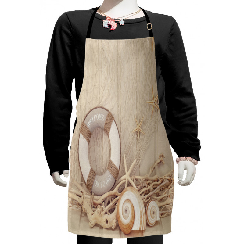 Life Buoy Wooden Sepia Kids Apron