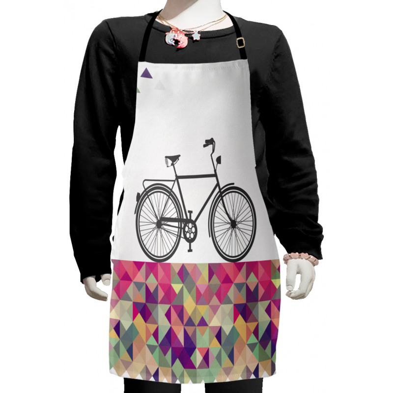 Bike over Color Mosaic Kids Apron