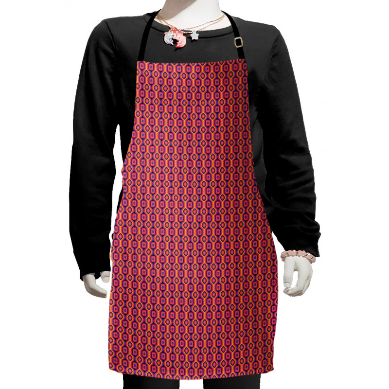 Colorful Retro Geometric Kids Apron