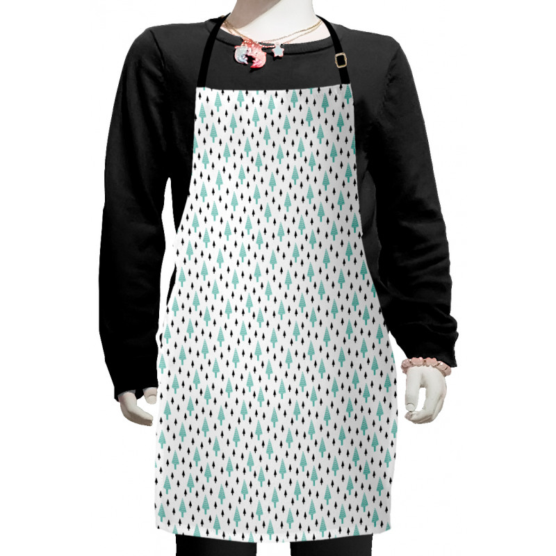 Woodland with Pine Trees Kids Apron