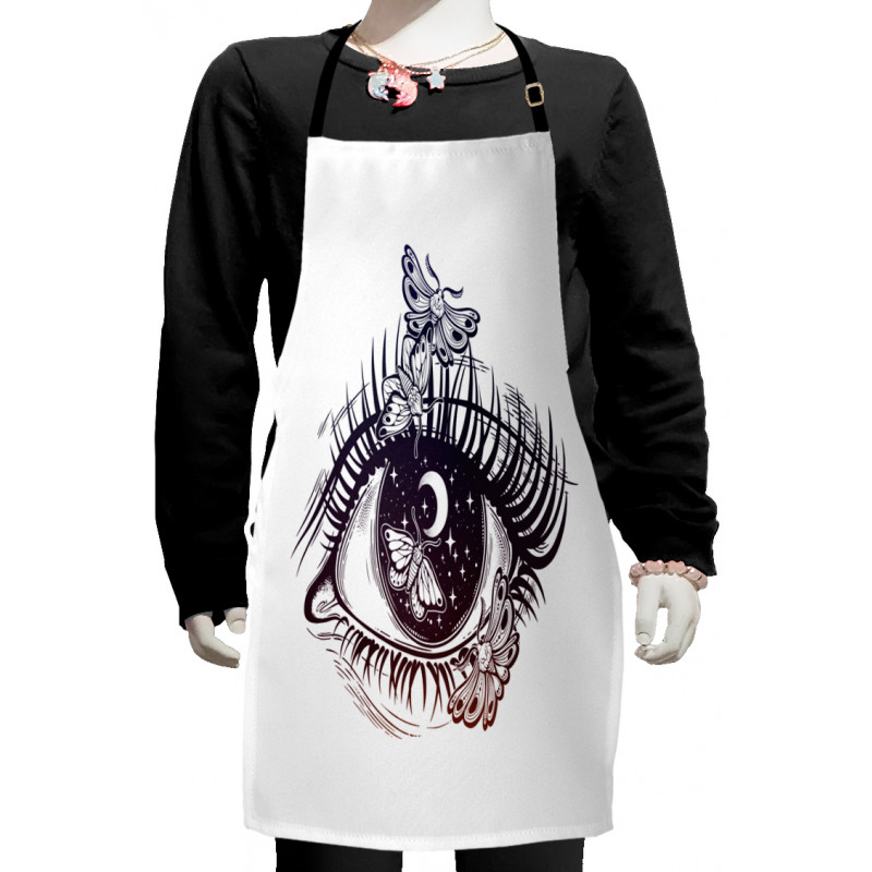 Woman Eye with a Butterfly Kids Apron