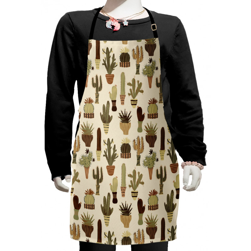 Succulents Home Plant Kids Apron