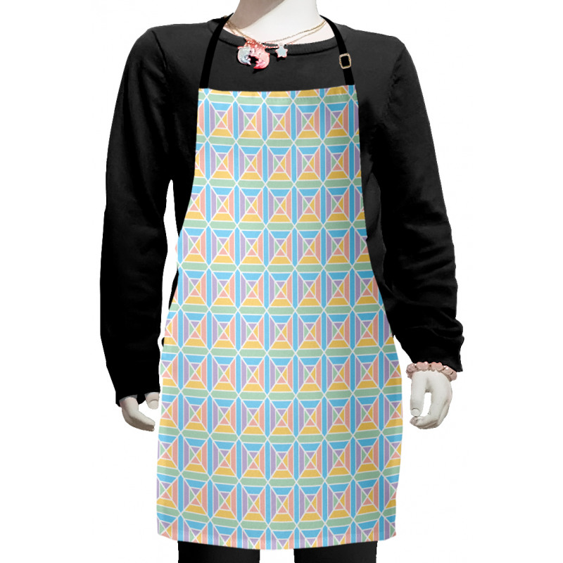 Pastel Colorful Shapes Kids Apron