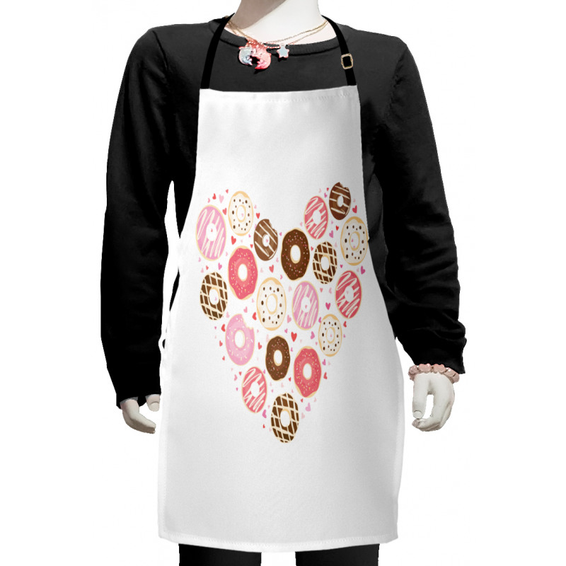 Dessert Theme Glazed Donuts Kids Apron