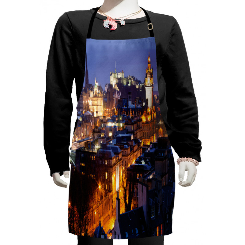 Edinburgh Skylines at Dusk Kids Apron