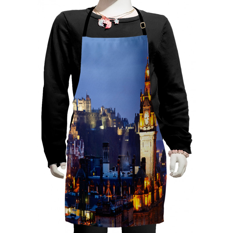 Close up of Clocktower Kids Apron