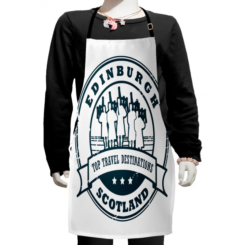 Grunge Stamp with Text Kids Apron