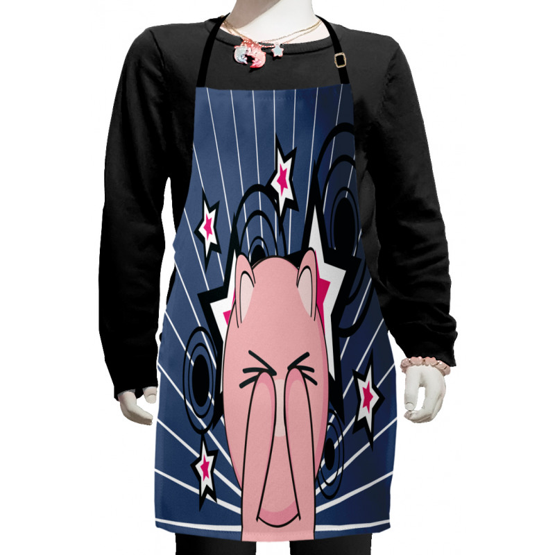 Piggie on Stars and Rays Kids Apron