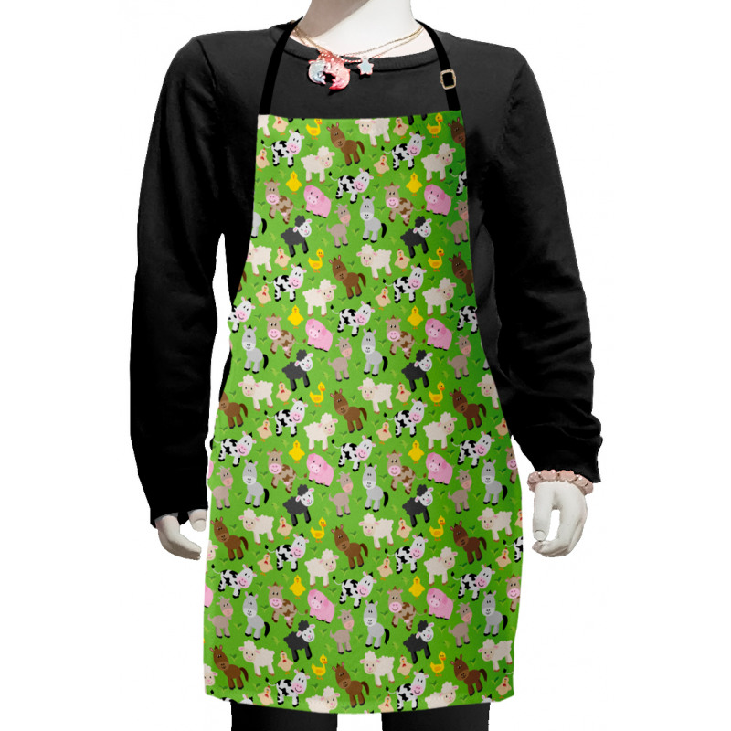 Creatures Cartoon Kids Apron