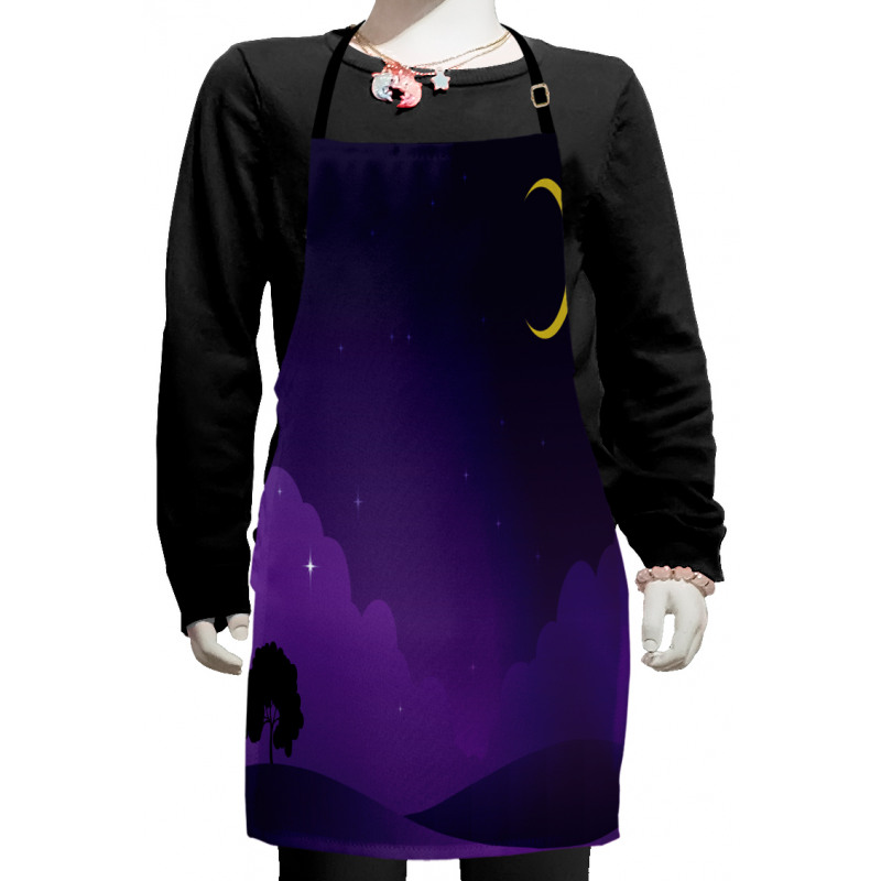 Nightfall with the Moon Kids Apron